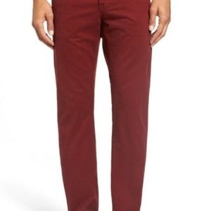 AG Adriano Goldschmied Maroon "The Matchbox" pants